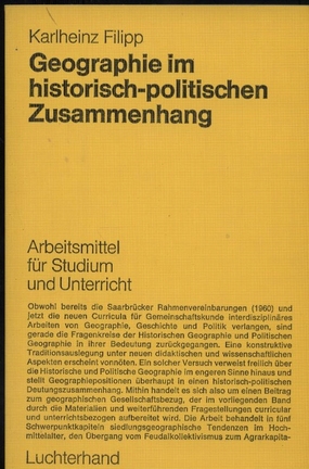 Filipp,Karlheinz  Geographie im historisch-politischen Zusammenhang 