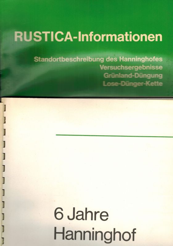 Ruhr-Stickstoff AG  6 Jahre Hanninghof Dülmen 1959 - 1964 und Standortbeschreibung 