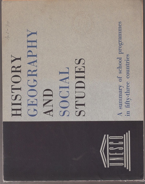 UNESCO  History Geography and Sociel Studies 