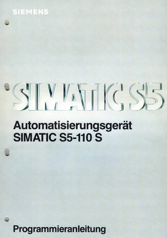 Siemens AG  SIMATIC S5 Automatisierungsgeräte S5-110 