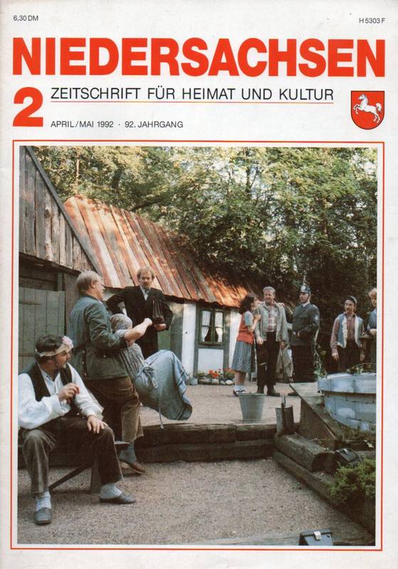 Niedersachsen Zeitschrift für Heimat und Kultur  Niedersachsen 92.Jahrgang 1992 Heft April-Mai (1 Heft) 