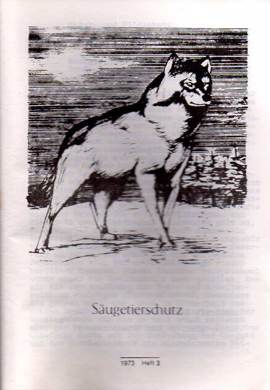 Kirk,Gustav (Hsg.)  Säugetierschutz Heft 3, 1973 