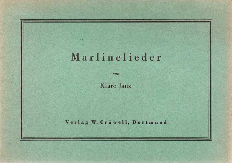 Janz,Kläre  Marlinelieder 