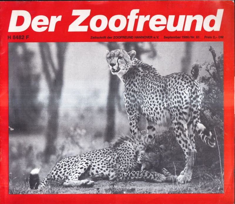 Hannover-Zoo  Der Zoofreund September 1986 Nr. 61 
