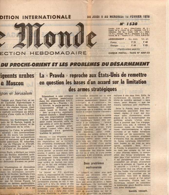 Le Monde  Le Monde Selection Hebdomadaire No. 1528 Du Jeudi 9 au Mercredi 15 