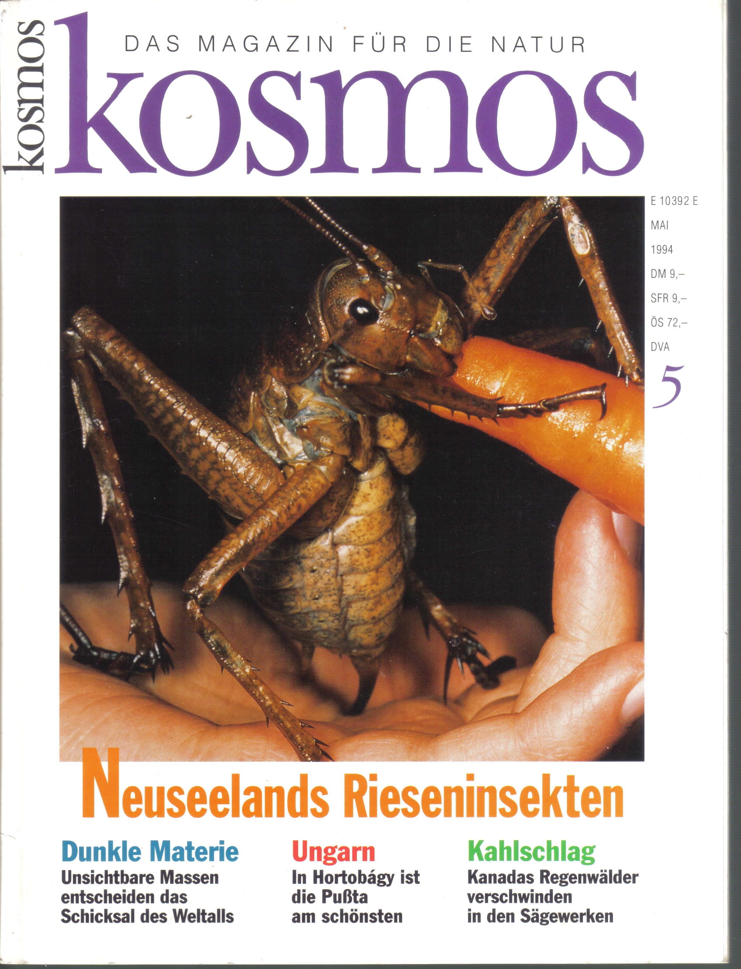 Kosmos  Kosmos 90. Jahrgang 1994 Hefte 1 bis 12 (12 Hefte) 