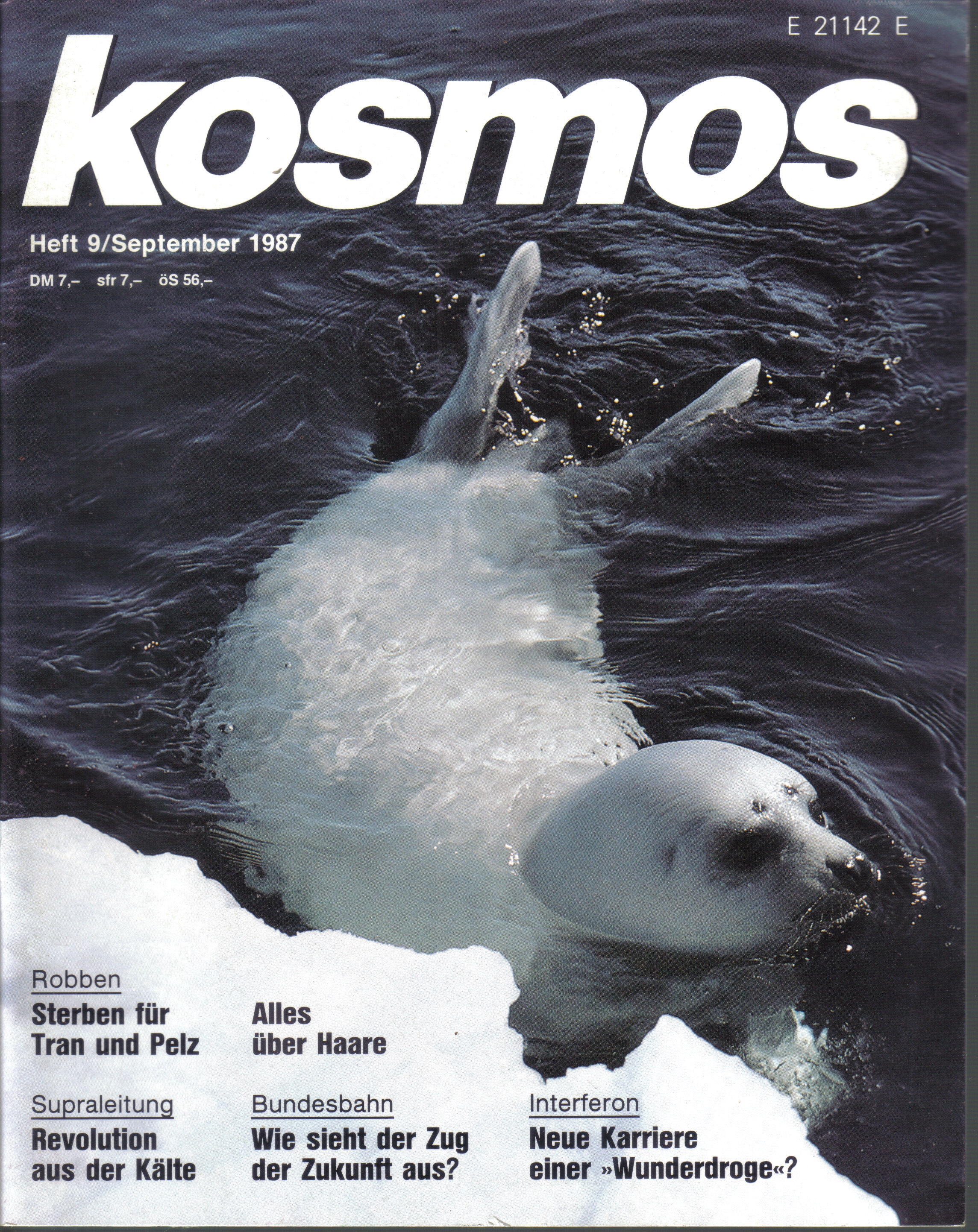 Kosmos  Kosmos Jahrgang 1987 Hefte 1 bis 12 (12 Hefte) 