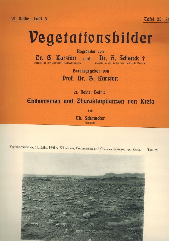 Schmucker,Th.  Endemismen und Charakterpflanzen von Kreta 