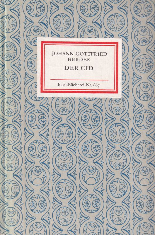 Herder,Johann Gottfried  Der Cid 