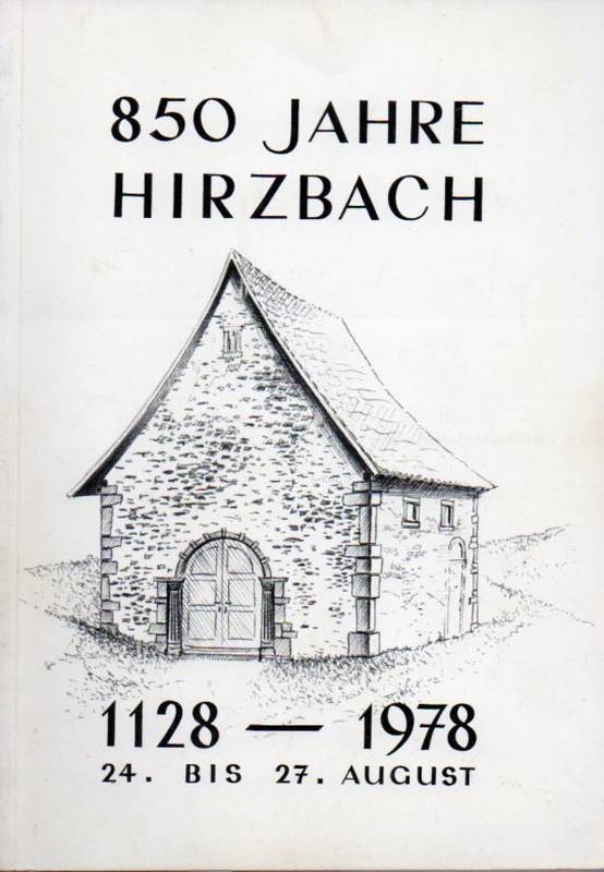 Hirzbach  Hirzbach 850 Jahre.1128-1978.24.bis 27.August 