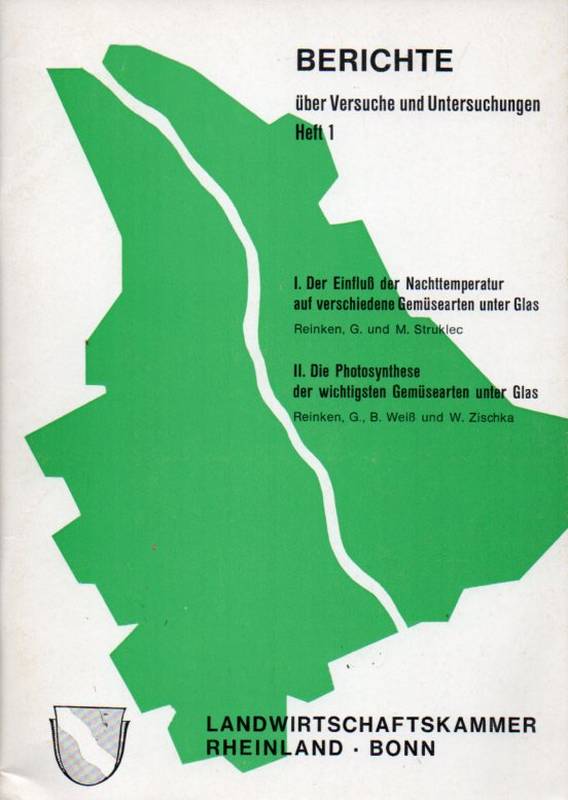 Reinken,G.+M.Strukiec+G.B.WEiß+W.Zischka  Berichte über Versuche und Untersuchungen Heft 1 
