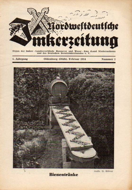 Nordwestdeutsche Imkerzeitung  Nordwestdeutsche Imkerzeitung 6.Jahrgang 1954 Heft 2 (1 Heft) 