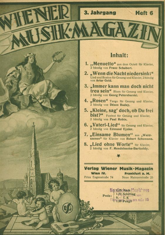 Wiener Musik-Magazin  Wiener Musik-Magazin 3.Jahrgang 1928 Heft 6 (1 Heft) 