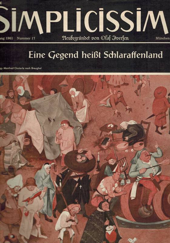 Iversen,Olaf (Hsg.)  Simplicissimus Jahrgang 1961, Heft Nr. 17 (1 Heft) 