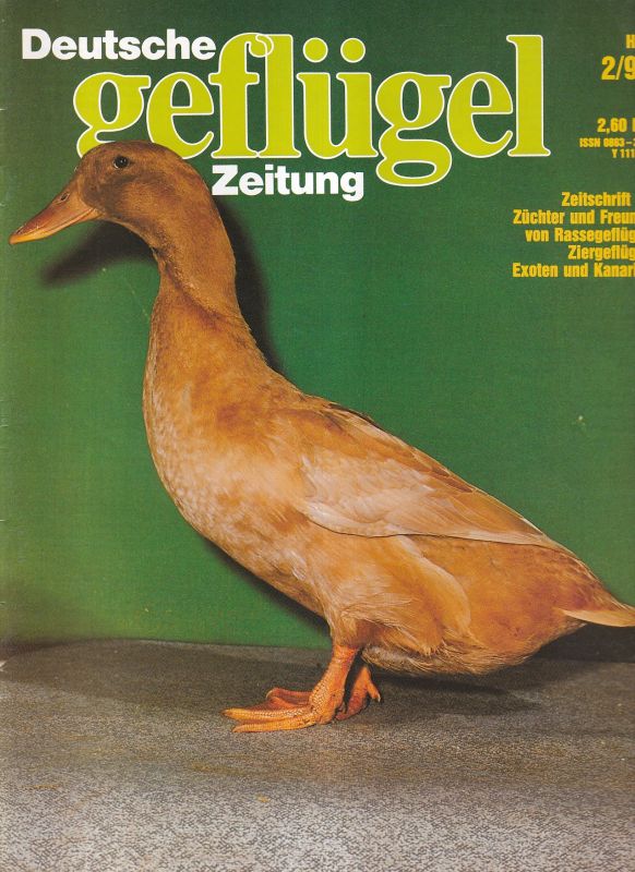 Deutsche geflügel Zeitung  Deutsche geflügel Zeitung 1991 Hefte 2, 3 und 4 (3 Hefte) 