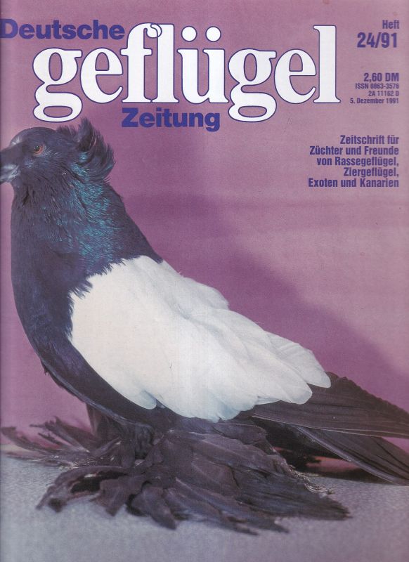 Deutsche geflügel Zeitung  Deutsche geflügel Zeitung 1991 Hefte 21 bis 24 (4 Hefte) 