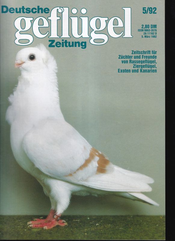 Deutsche geflügel Zeitung  Deutsche geflügel Zeitung 1992 Hefte 2 bis 5 (4 Hefte) 