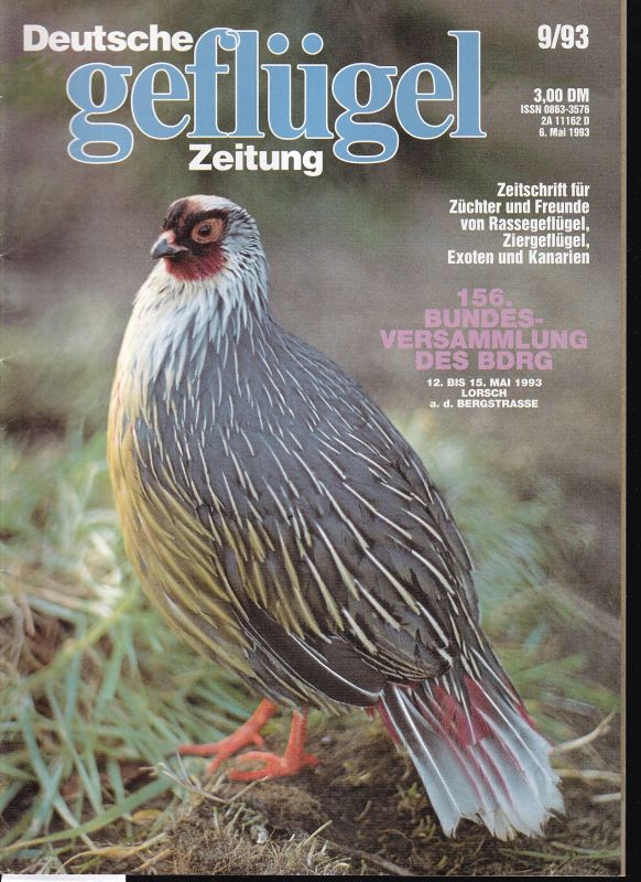 Deutsche geflügel Zeitung  Deutsche geflügel Zeitung 1993 Hefte 9 und 10 (2 Hefte) 