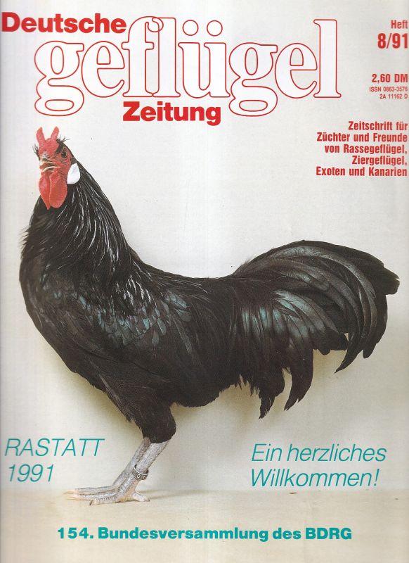 Deutsche geflügel Zeitung  Deutsche geflügel Zeitung 1991 Hefte 8 und 9 (2 Hefte) 