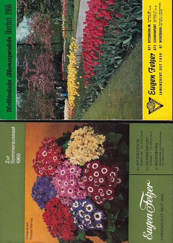 Fetzer,Eugen Samenzucht  3 Kataloge von Herbst 1964, Sommer 1965 und Herbst 1966 