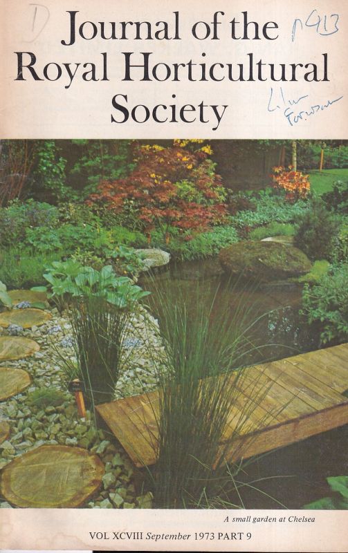 Royal Horticultural Society  Journal of the Royal Horticultural Society 1973 Vol. XCVIII Part 9 