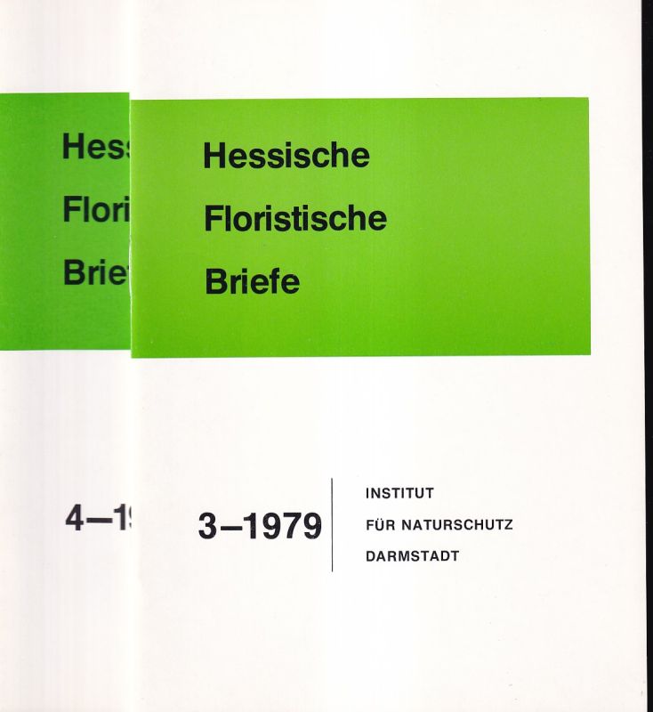 Naturiwsenschaftlicher Verein Darmstadt  Hessische Floristische Briefe 28.Jahrgang 1979 Heft 3 und 4 (2 Hefte) 