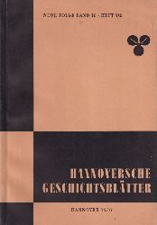 Hannoversche Geschichtsbltter  Neue Folge Band 10.1956.Heft 1/2 bis 3/4 (2 Hefte) 