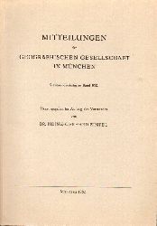 Zimpel,Heinz-Gerhard(Hsg.)  Mitteilungen der Geographischen Gesellschaft in Mnchen. 67.Band 