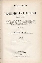 Paul, Hermann (Hsg.)  Grundriss der germanischen Philologie II.Band. I.Abteilung 