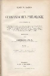 Paul,Hermann(Hsg.)  Grundriss der germanischen Philologie II.Band. II.Abteilung 