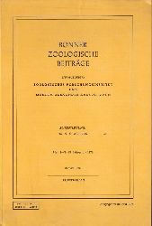 Bonner Zoologische Beitrge  29.Jahrgang.1978.Hefte 1-3 und 4 (2 Hefte) 