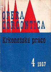 Opera Corgcontica  Opera Corcontica Krkonosske prace 1967 Heft 4 