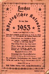 Lorcher Astrologischer Kalender  1953 