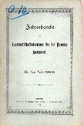 Landwirtschaftskammer fr die Provinz Hannover  Jahresbericht fr das Jahr 1908/09 