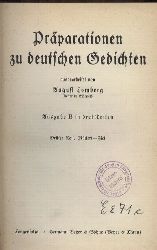 Lomberg,August  Prparationen zu deutschen Gedichten. Dritter Teil: Rckert-Ziel 
