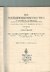 Die Naturwissenschaften  Die Naturwissenschaften 17.Jahrgang 1929 