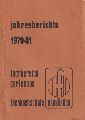 Fachbereich Gartenbau.Fachhochschule Osnabrck  Jahresberichte 1979-1981 