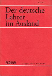 Der deutsche Lehrer im Ausland  19.Jahrgang,Heft 12. 1972 