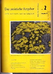 Der praktische Ratgeber im Obst-und Gartenbau  66.Jahrgang 1958, Heft Nr. 2 bis 12,Ausgabe A (1 Band) 