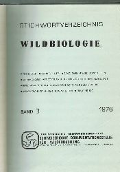 Anderegg,Rolf und P.Dollinger  Stichwortverzeichnis Wildbiologie Band 3 