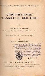 Herter,Konrad  Vergleichende Physiologie der Tiere.I:Stoff-und Energiewechsel 