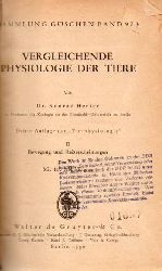 Herter,Konrad  Vergleichende Physiologie der Tiere.II:Bewegung und Reizerscheinungen 