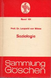 Wiese,Leopold  Soziologie. Geschichte und Hauptprobleme 