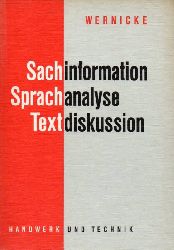 Wernicke,Uta  Sachinformation Sprachanalyse Textdiskussion 