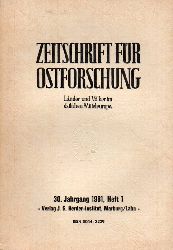 Zeitschrift fr Ostforschung  30.Jahrgang 1981.Heft 1 und 2-Lnder und Vlker im stlichen 