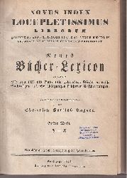 Kayser,Christian Gottlob  Index Locupletissimus Librorum qui inde ab Anno 1833 usque ad 