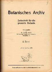 Mez,Carl (Hsg.)  Botanisches Archiv V. und VI. Band 1924 (1 Buch) 