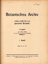 Mez,Carl (Hsg.)  Botanisches Archiv 