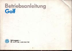 Volkswagen AG  Betriebsanelitung Golf 