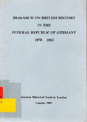 Kettenacker,Lothar and Wolfgang J.Mommsen  Research on British History in the Federal Republic of Germany 1978- 